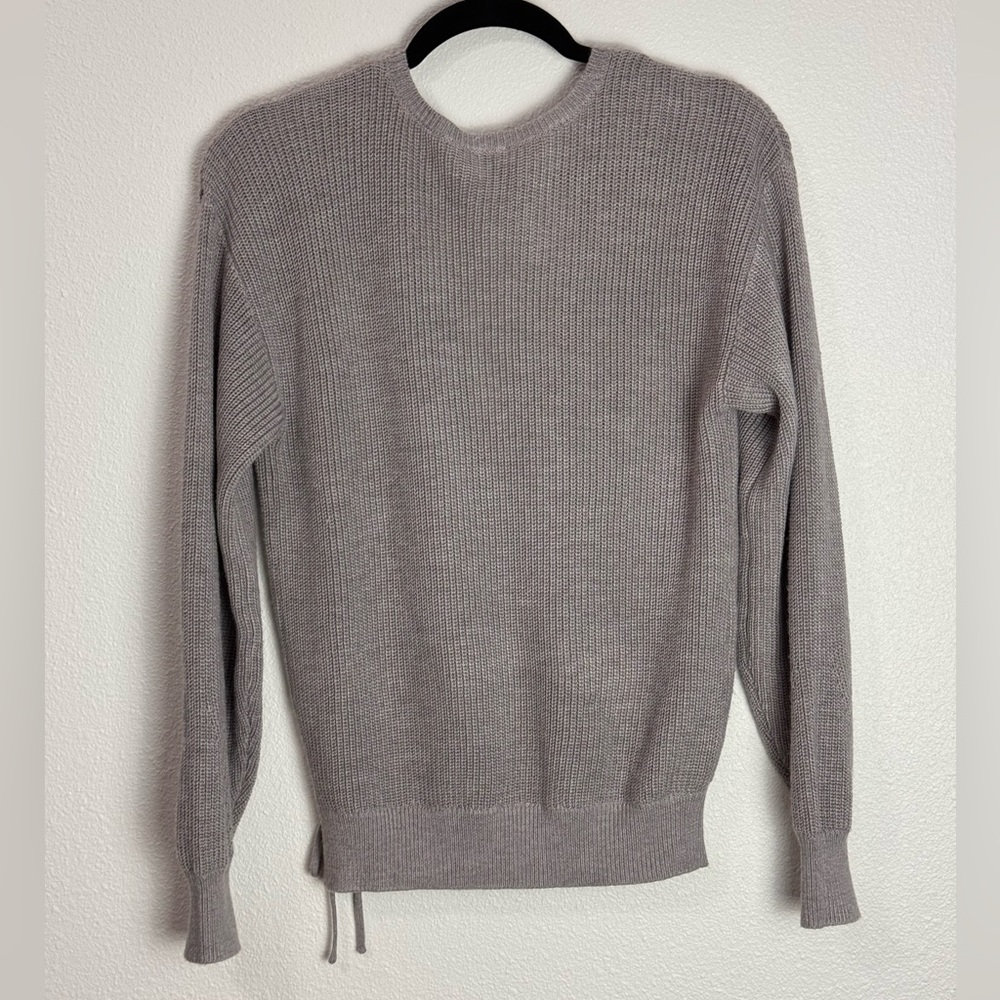GENTLE FAWN WRAP SWEATER GRAY SMALL NWT #102 - Picture 2 of 5